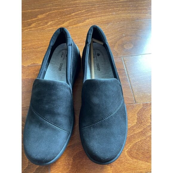 Clarks Women's Sillian 2.0 Eve Loafer - Black Synthetic, Size 7 M US NEW - Picture 3 of 6
